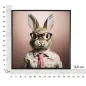 MALOWANY OBRAZ NA PÓŁNIE LACCATO BUNNY Z RAMĄ 62,5 2,8 62,5 cm